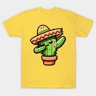 Dabbing Cactus Cinco De Mayo T-Shirt